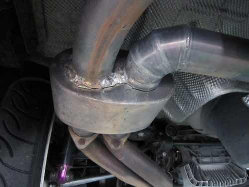 【BMW　E46　M3】クラック部分の溶接修理及び補強